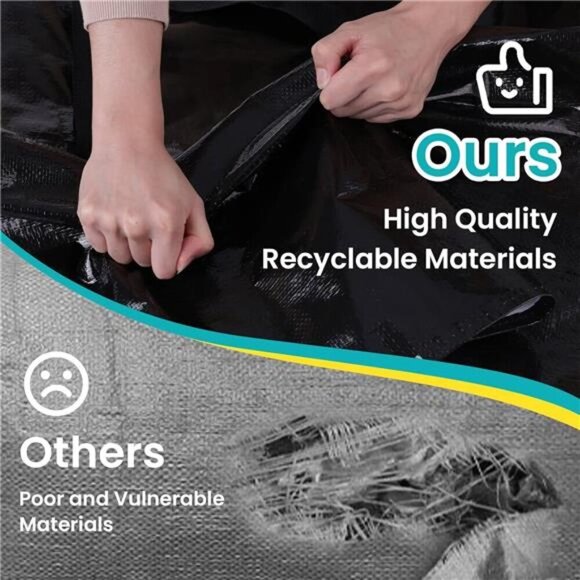 Extra Large Moving Boxes-Moving Bags with Zipper, Carrying Handles and Tag - Picture 4 of 7